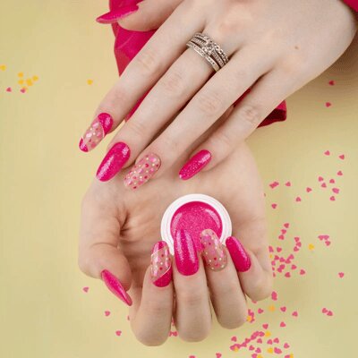 nail art rosa